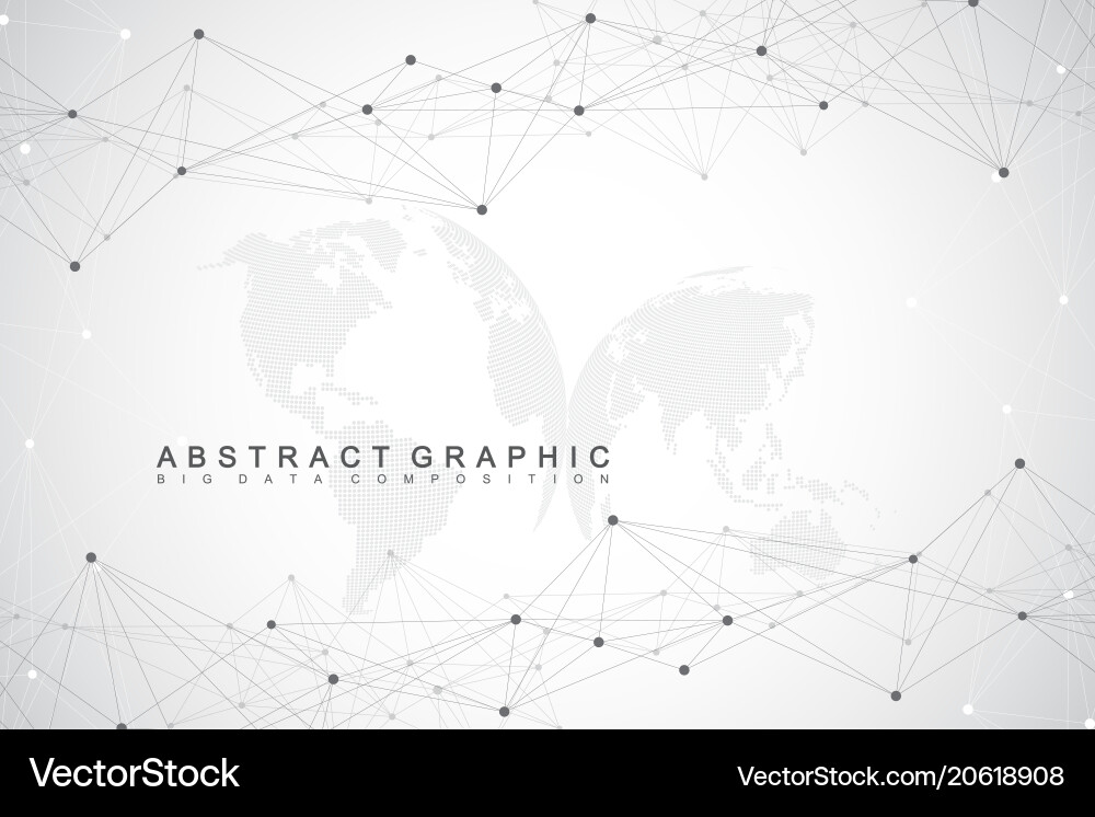 Abstract Network Connection vector image