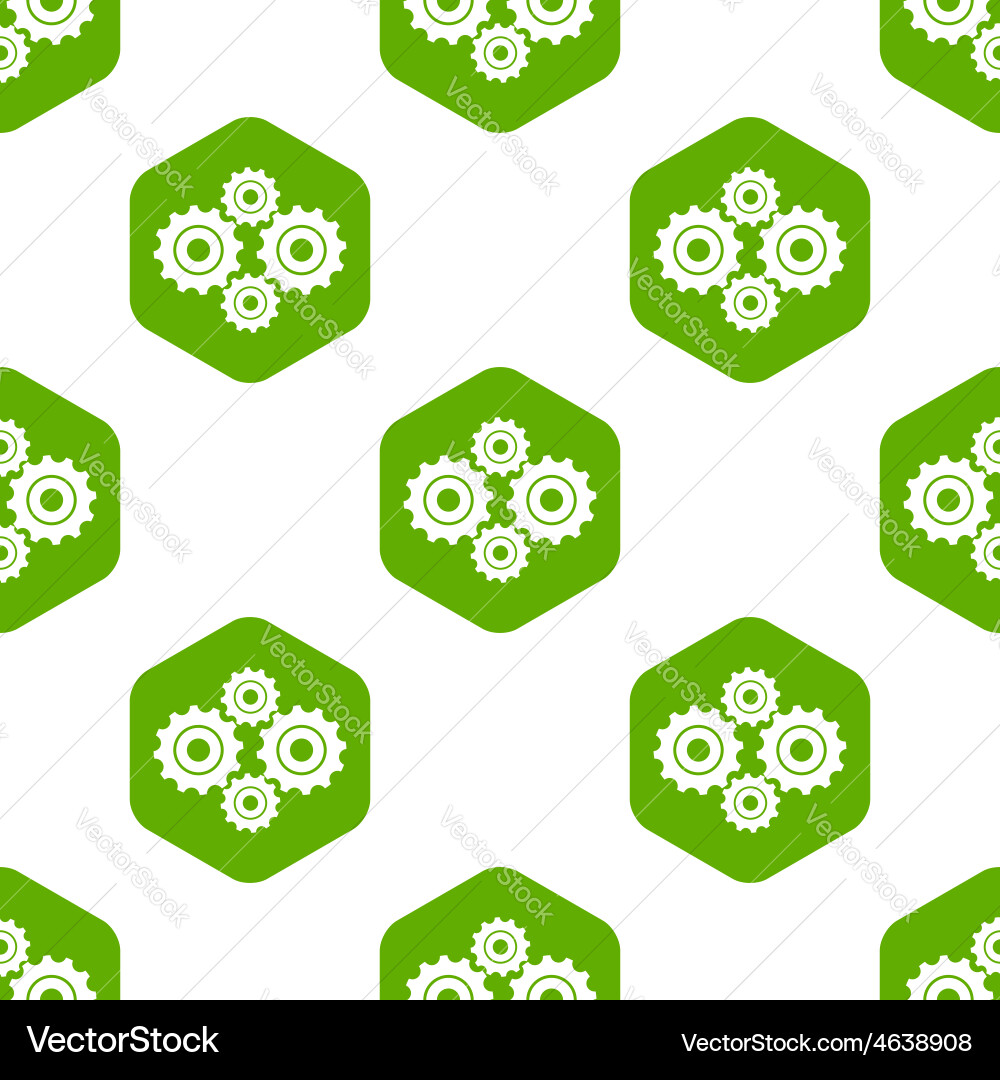 Gears pattern vector image