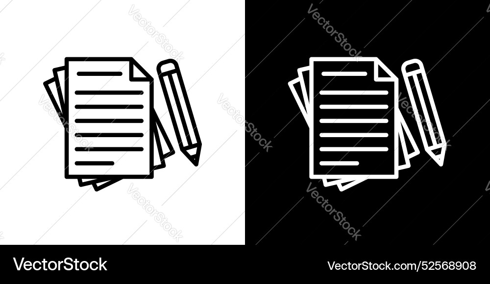 Wills and trusts icon set on white background Vector Image