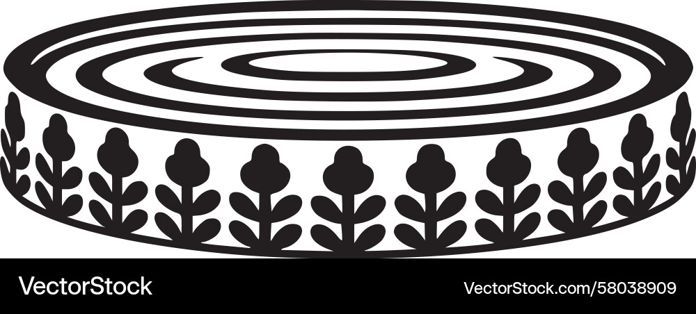Abstract Circular Rhythm Pattern Vector Image