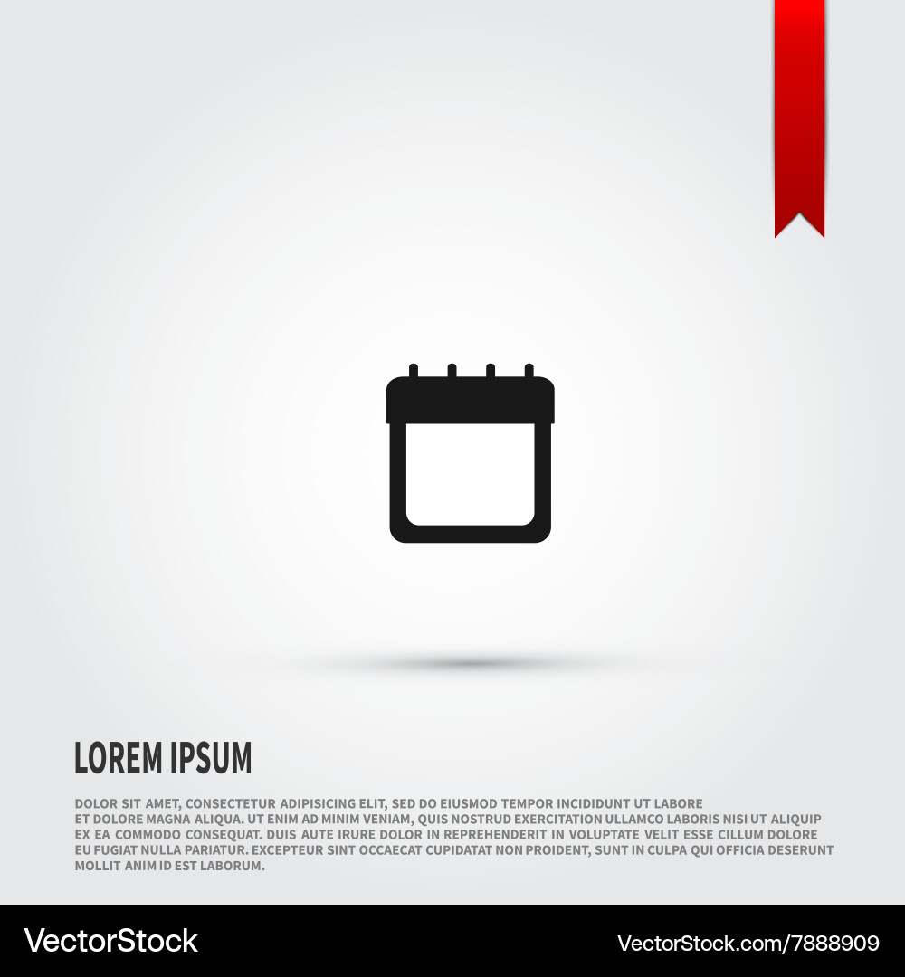 Calendar icon vector image