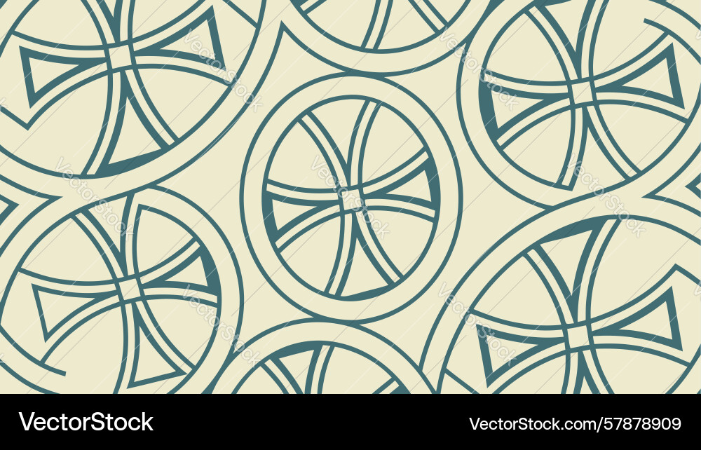 Celtic cross pattern seamless abstract design Vector Image