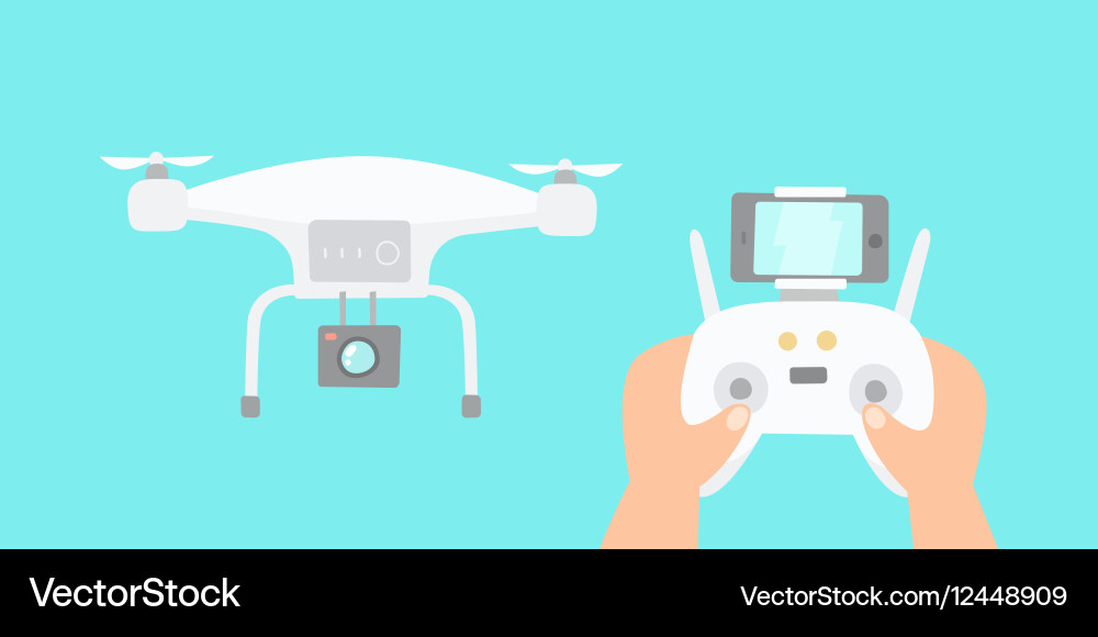 Drone Controller Hands vector image