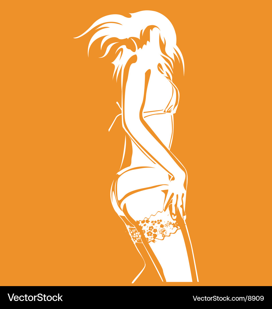 Elegant Dancer Silhouette vector image