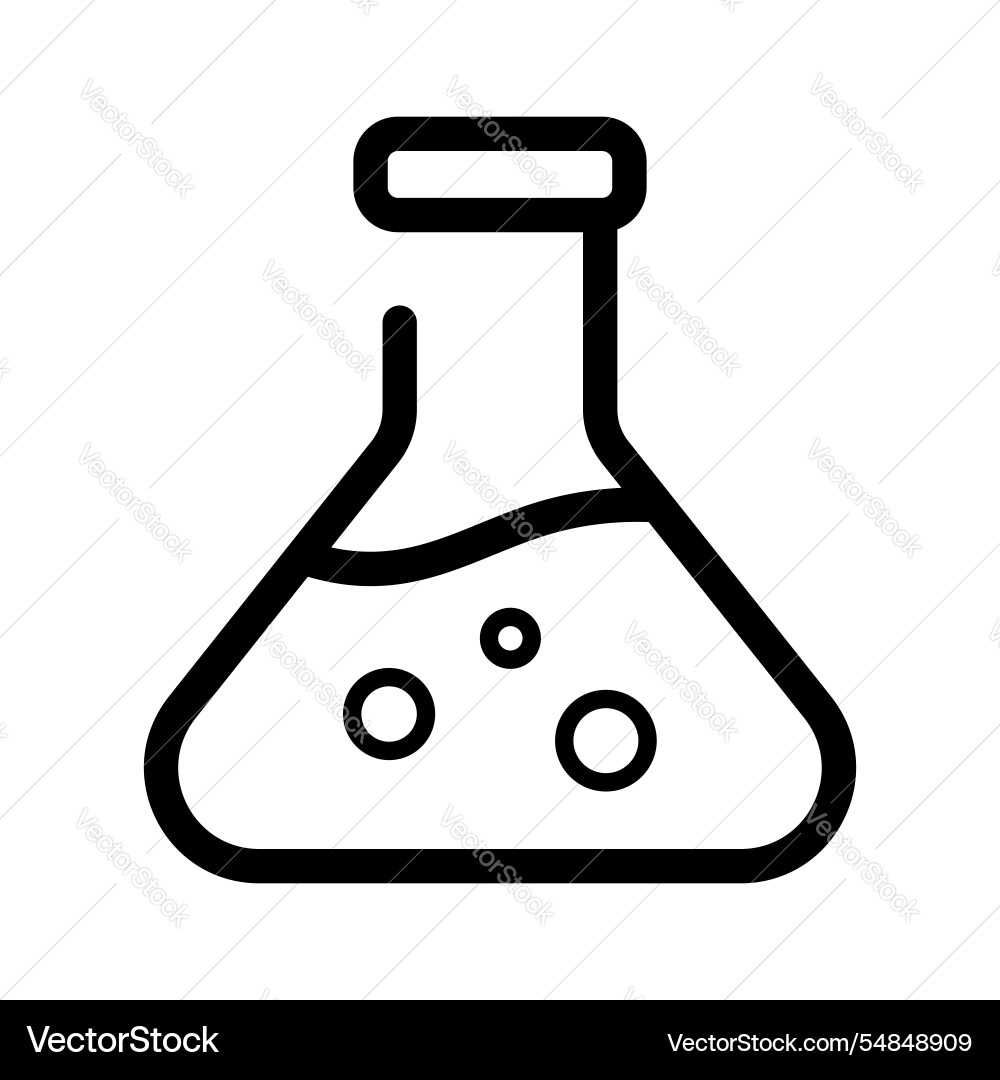 Lab flask vector image