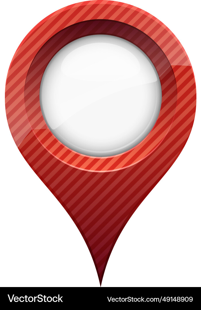 Map marker isolated on white background Vector Image