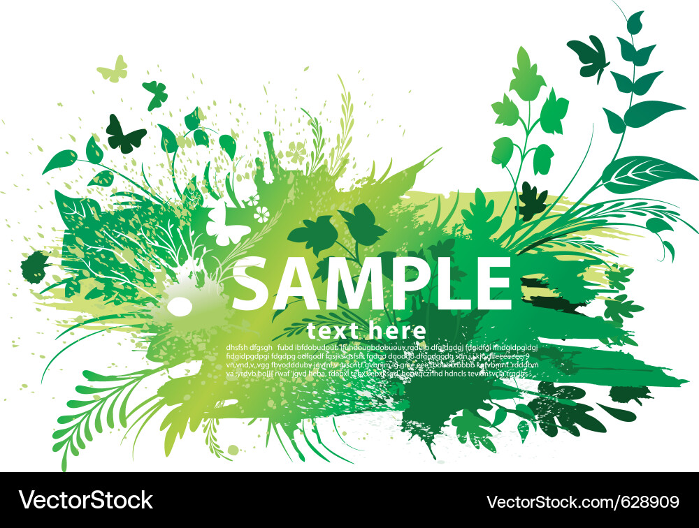 Organic Leaf Splash Background vector image