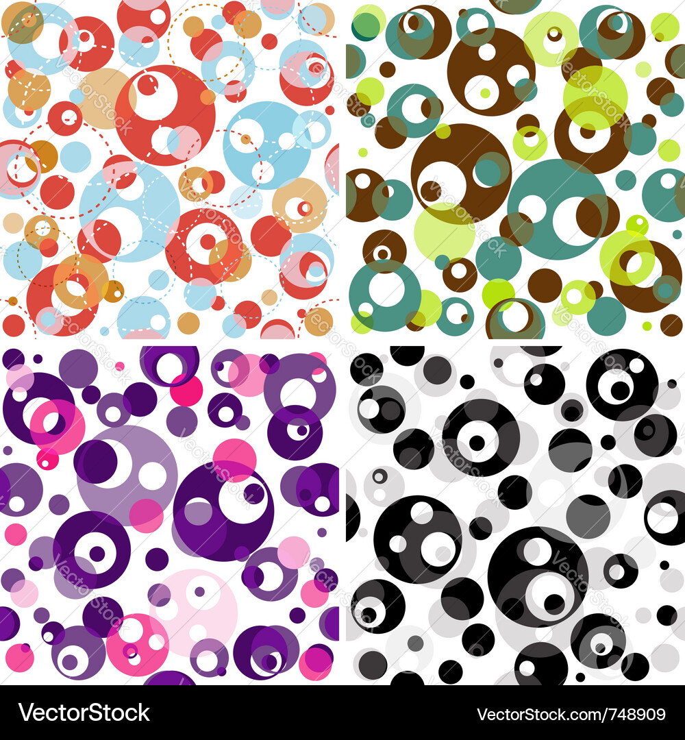 Set seamless patterns Vector Image