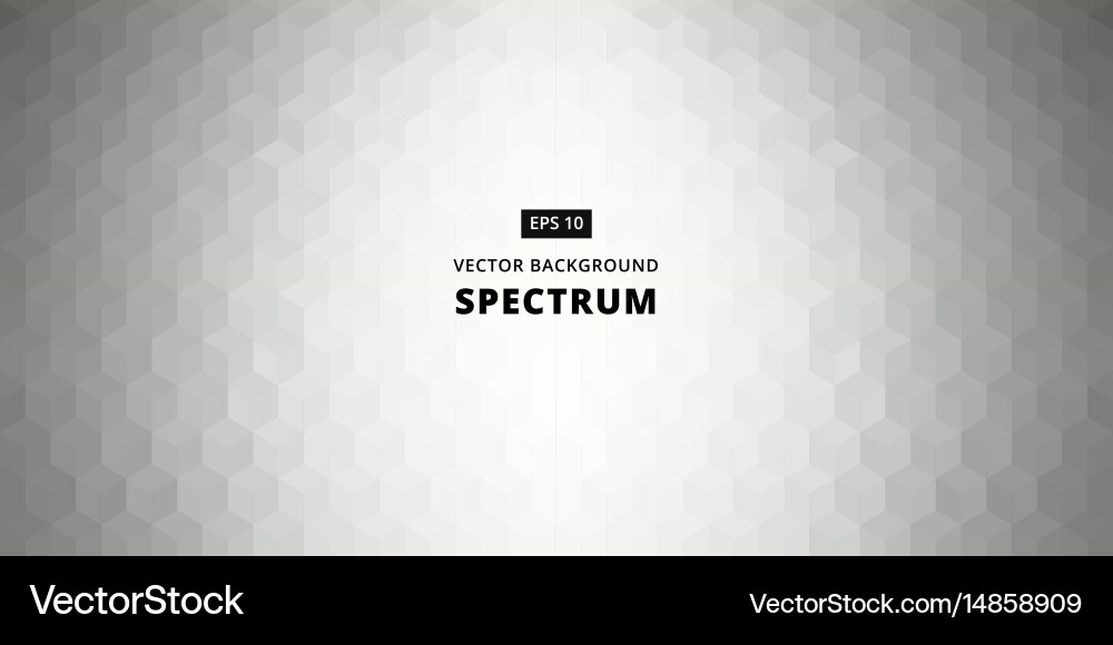 Spectrum geometric background made of triangles vector image