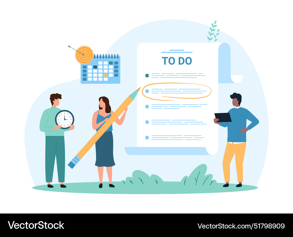 Task Management & To-Do Lists Vector Image