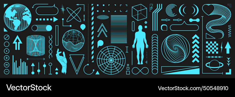 Design elements set Royalty Free Vector Image - VectorStock