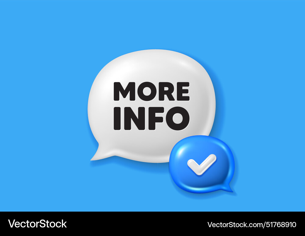 More info symbol navigation sign text box speech More info symbol navigation sign text box speech vector image