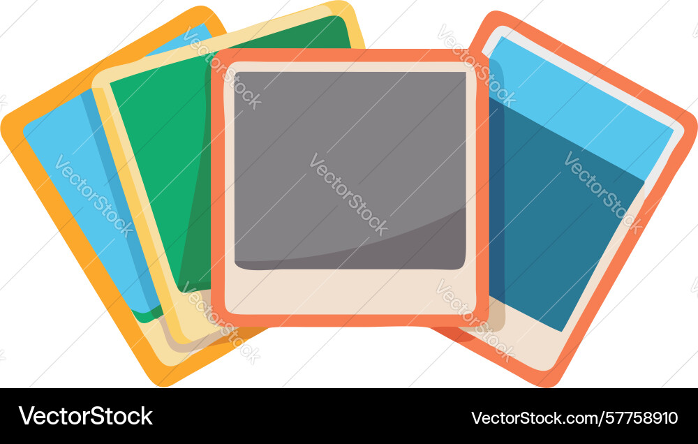 Stack of colorful notebooks or folders design Vector Image