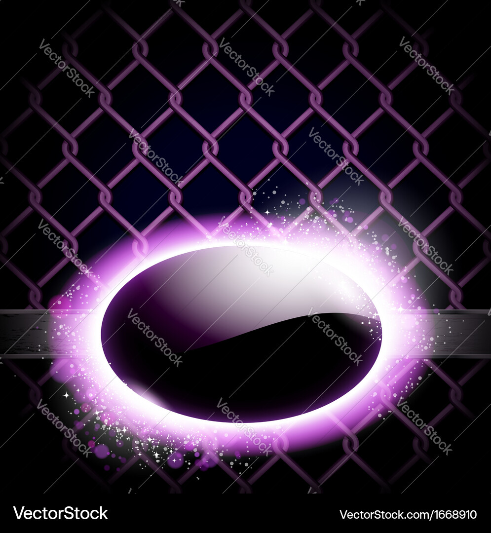Techno background with light frame Vector Image