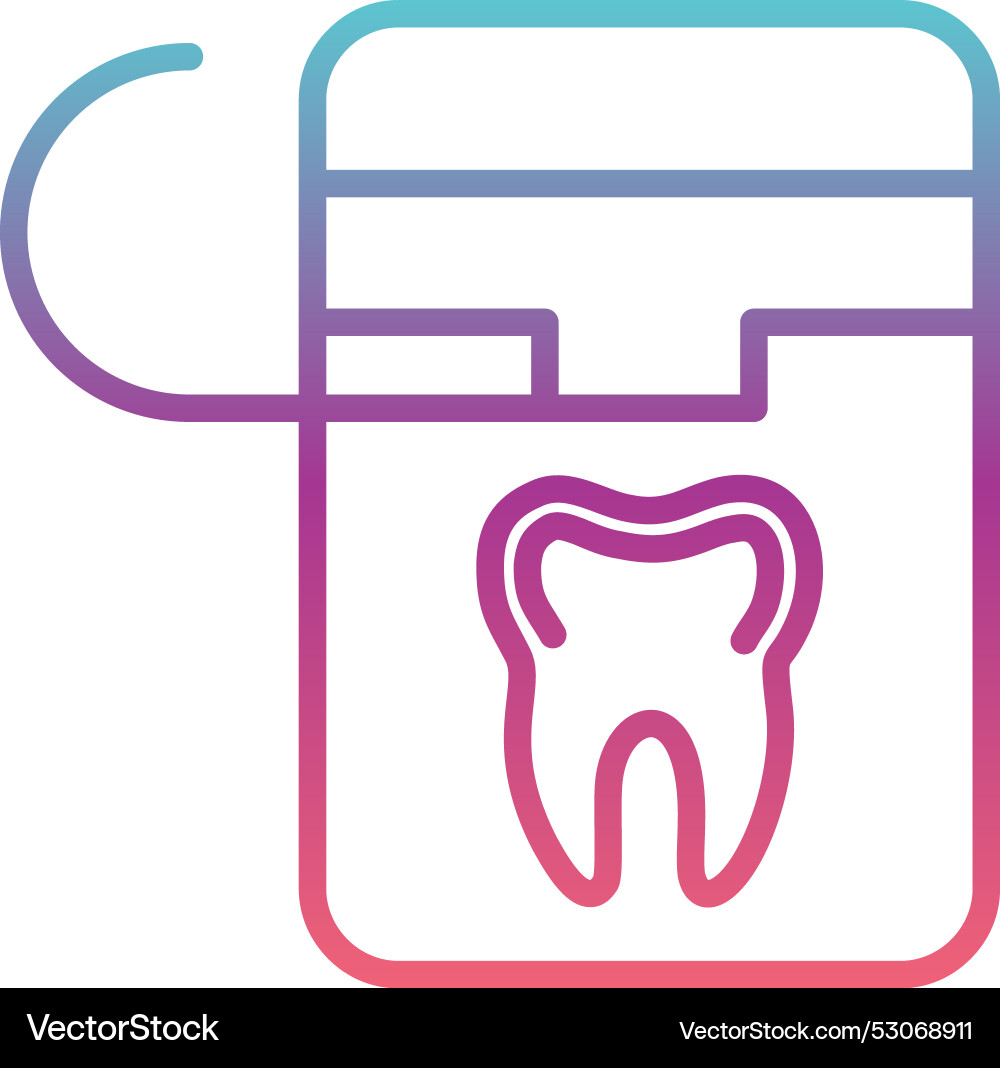 Floss line gradient design Vector Image