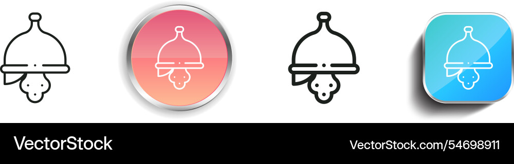 Helm-Symbol dünne lineare regelmäßige und Knopf Stil Helm-Symbol dünne lineare regelmäßige und Knopf Stil vektorbild