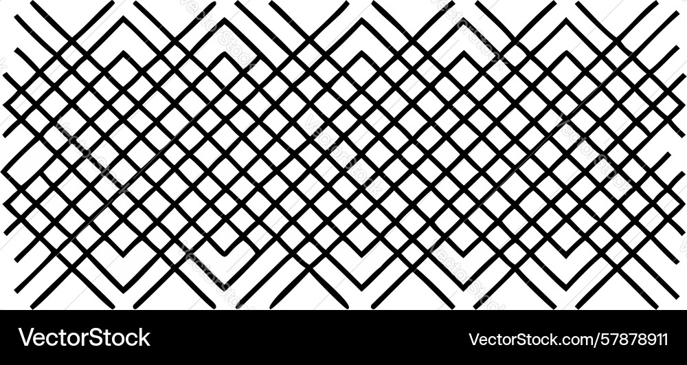 Intersecing diagonal Linien abstraktes Rastermuster vektorbild
