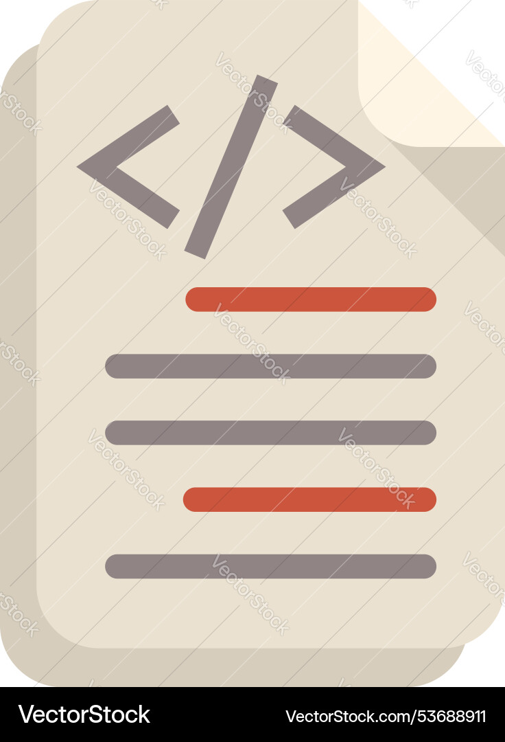 Programming-Code-Datei die Web-Entwicklung Programming-Code-Datei die Web-Entwicklung vektorbild