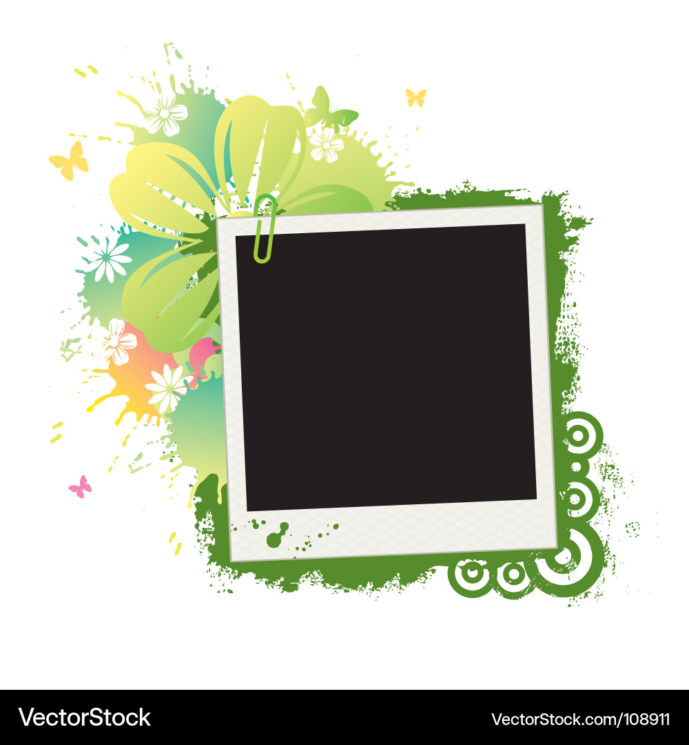 Retro Polaroid Frame Vector Image