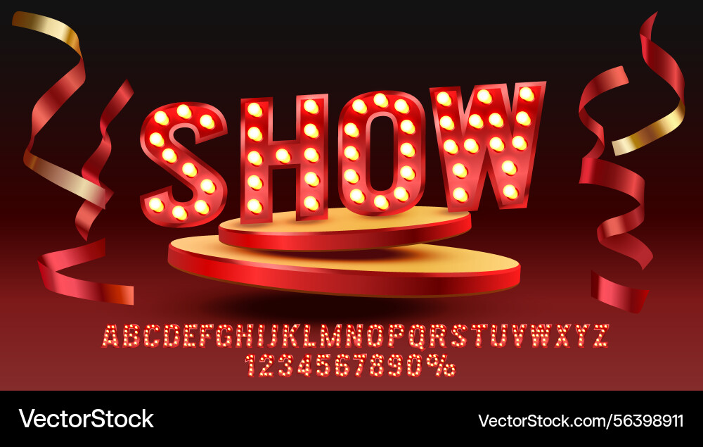 Show font set collection letters and numbers Show font set collection letters and numbers Vector Image