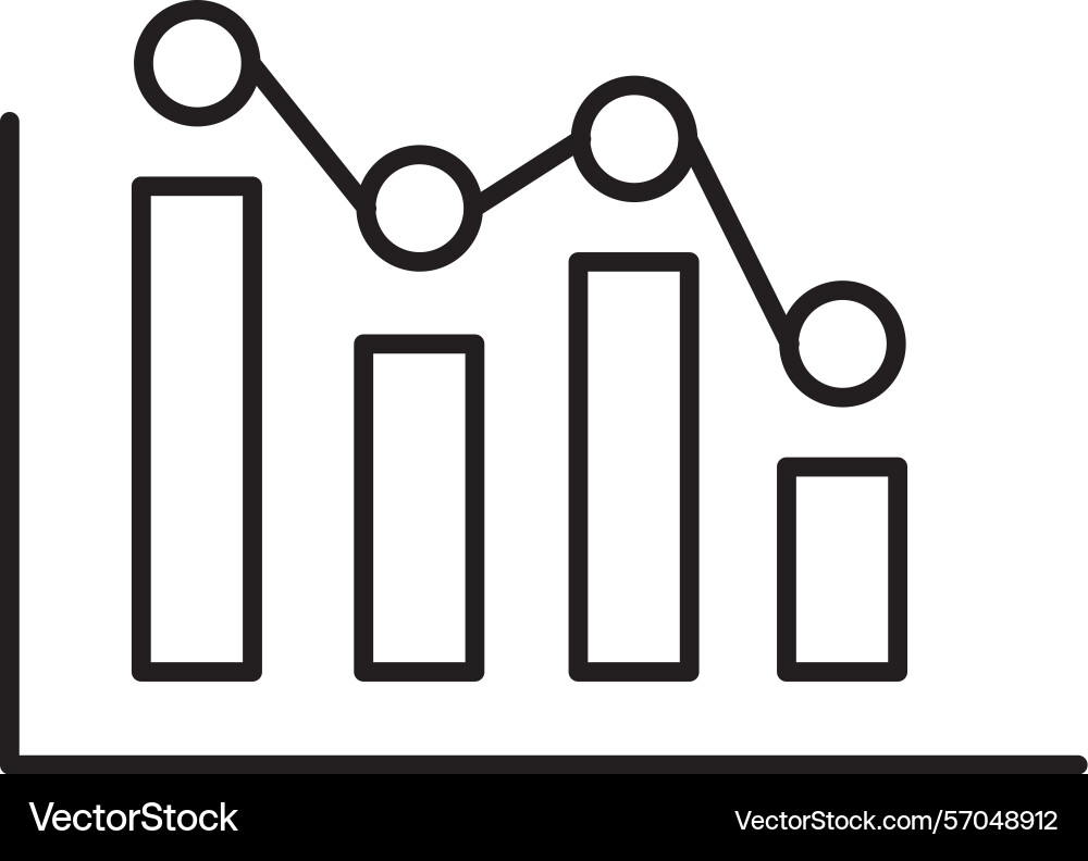 Data analysis line icon design Vector Image