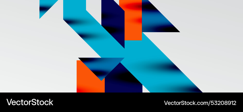 Dynamic lines and triangles Vector Image