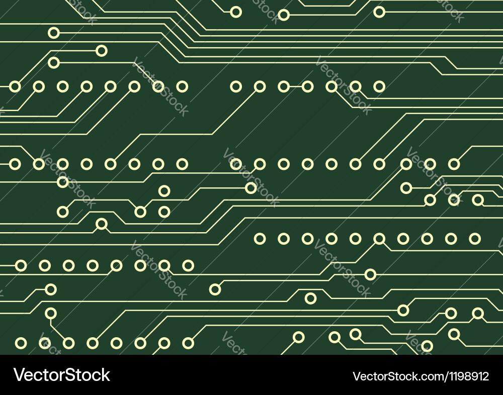 Modern Circuit Board Pattern vector image