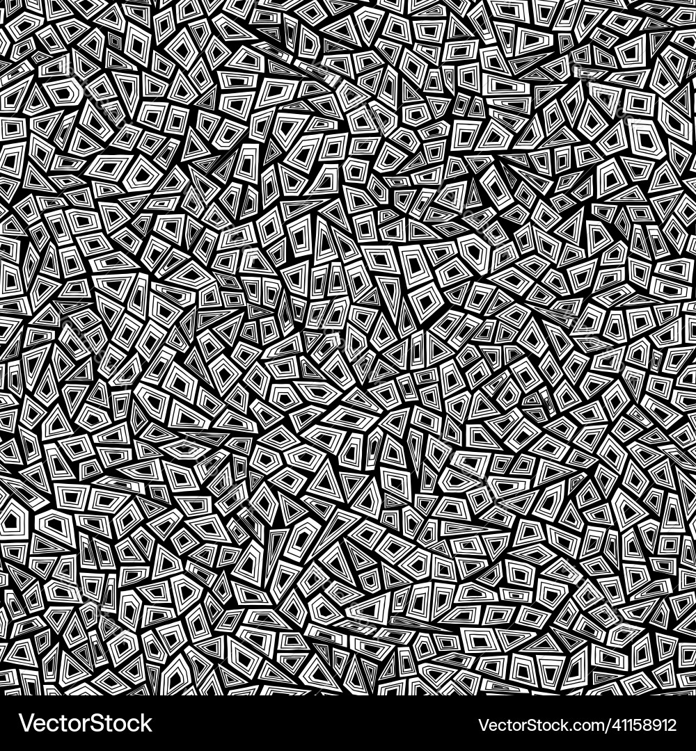Monochrome Polygon Pattern Vector Image