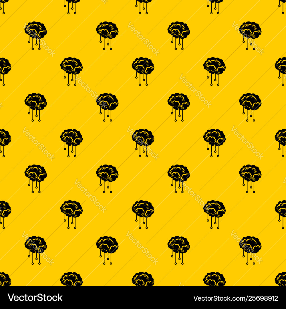 Sensors on human brain pattern Sensors on human brain pattern vector image