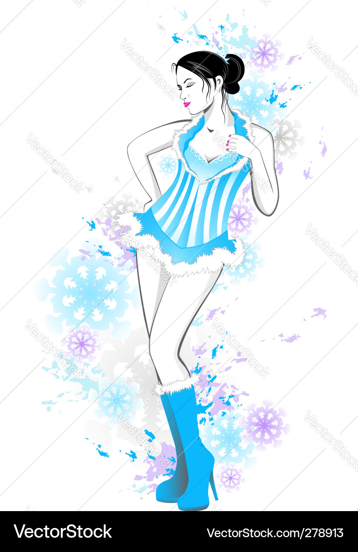 Beautiful girl Vector Image