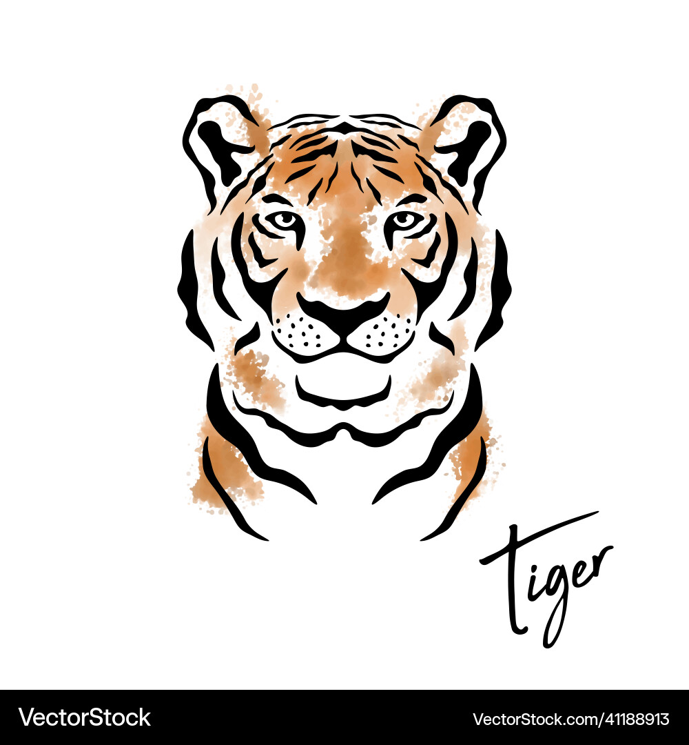 Chinese new year 2022 concept hand drawn Chinese new year 2022 concept hand drawn vector image