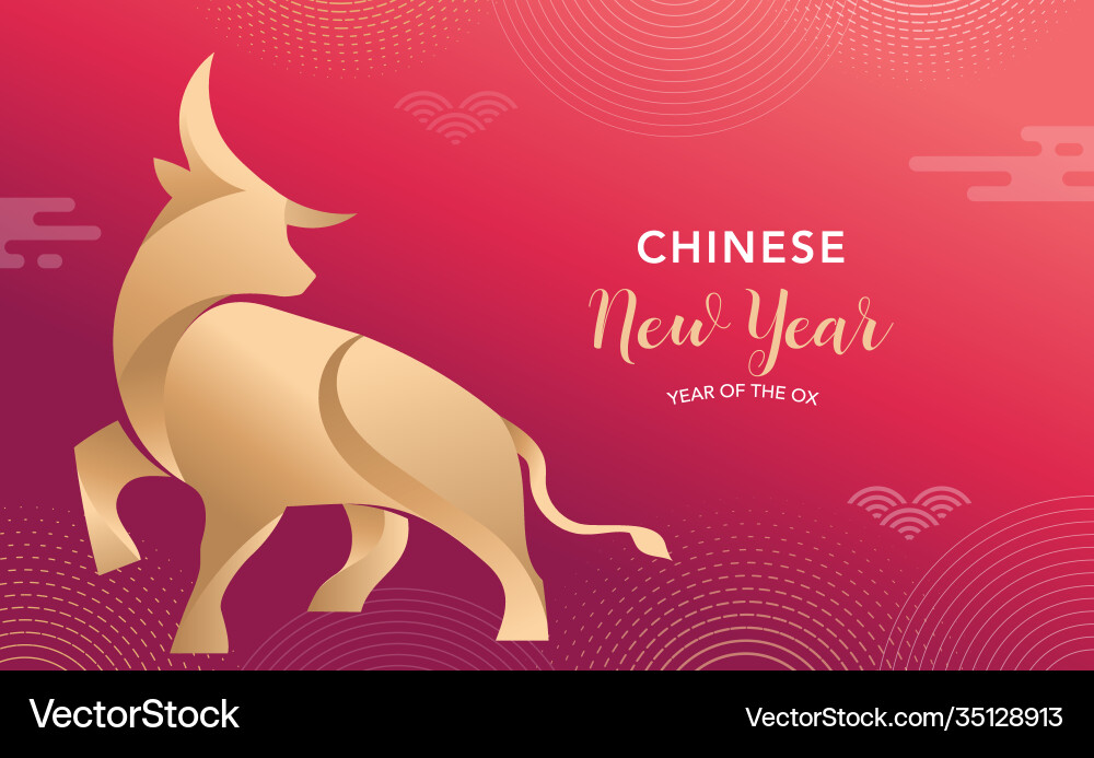 Chinesisches neues Jahr 2021 ox rot Kuh Chinesisches neues Jahr 2021 ox rot Kuh vektorbild