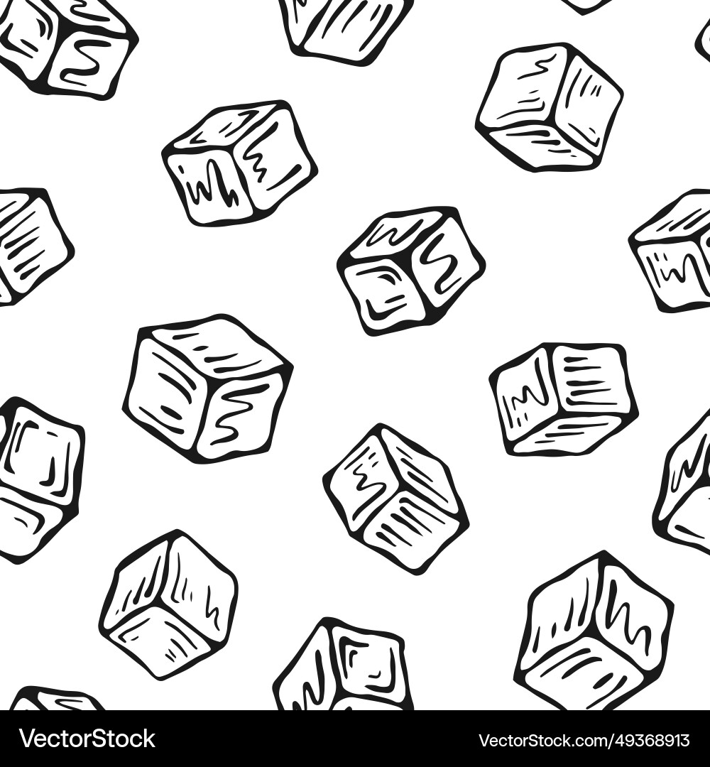 Ice Cube Lemonade Pattern vector image