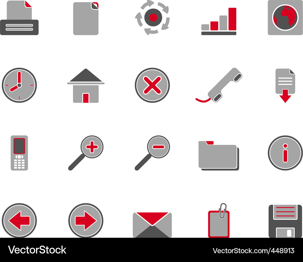 Web icons Vector Image
