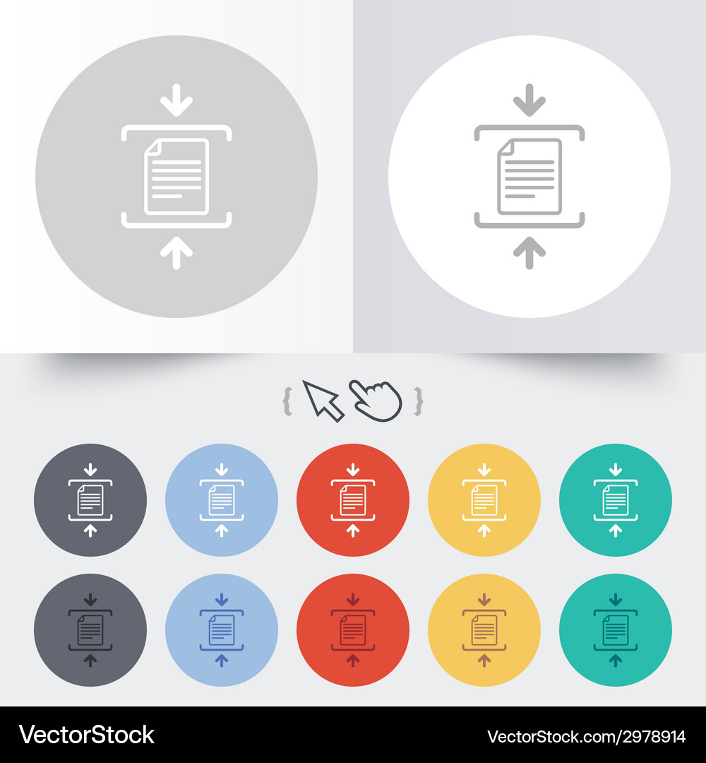 Archive file icon compressed zipped Vector Image