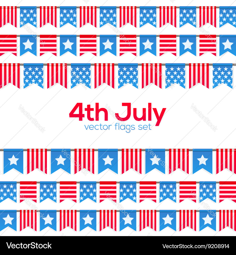 Fourth of July USA Flag Celebration vector image