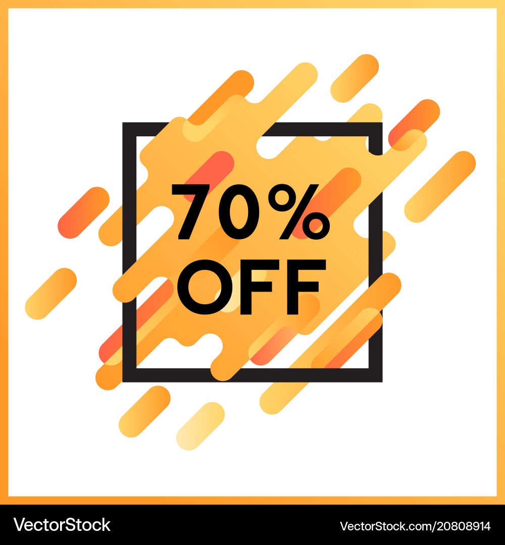 Fun lines abstract shape background vector image