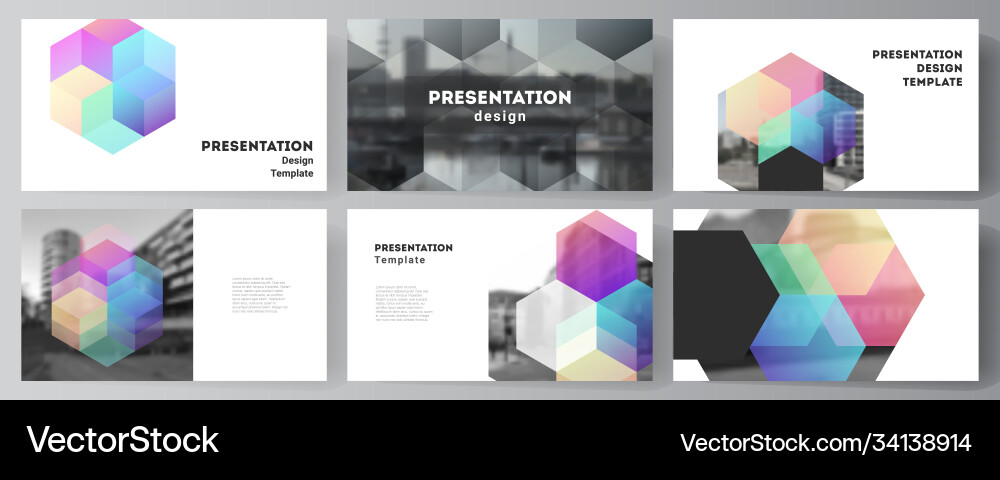 Layout presentation slides design Layout presentation slides design vector image