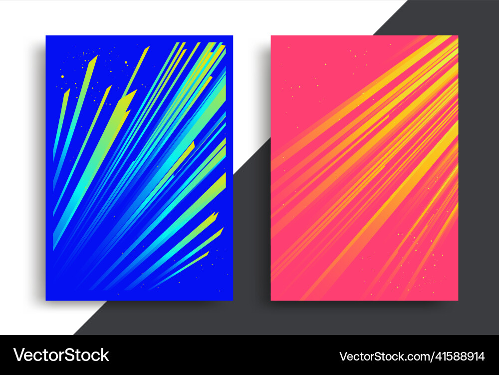 Minimal dynamic covers design with color line Minimal dynamic covers design with color line vector image