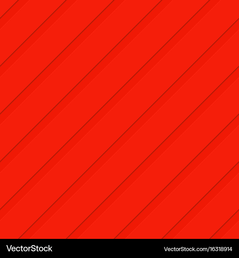 Red seamless 3d diagonal stripe pattern background vector image