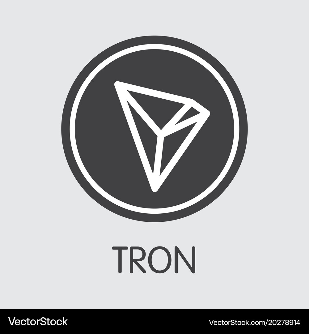 Tron Cryptocurrency Icon – Royalty-Free Vector | VectorStock
