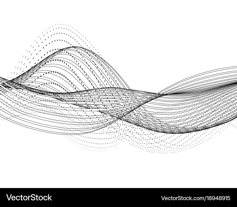 Abstract Wave Pattern Vector Image