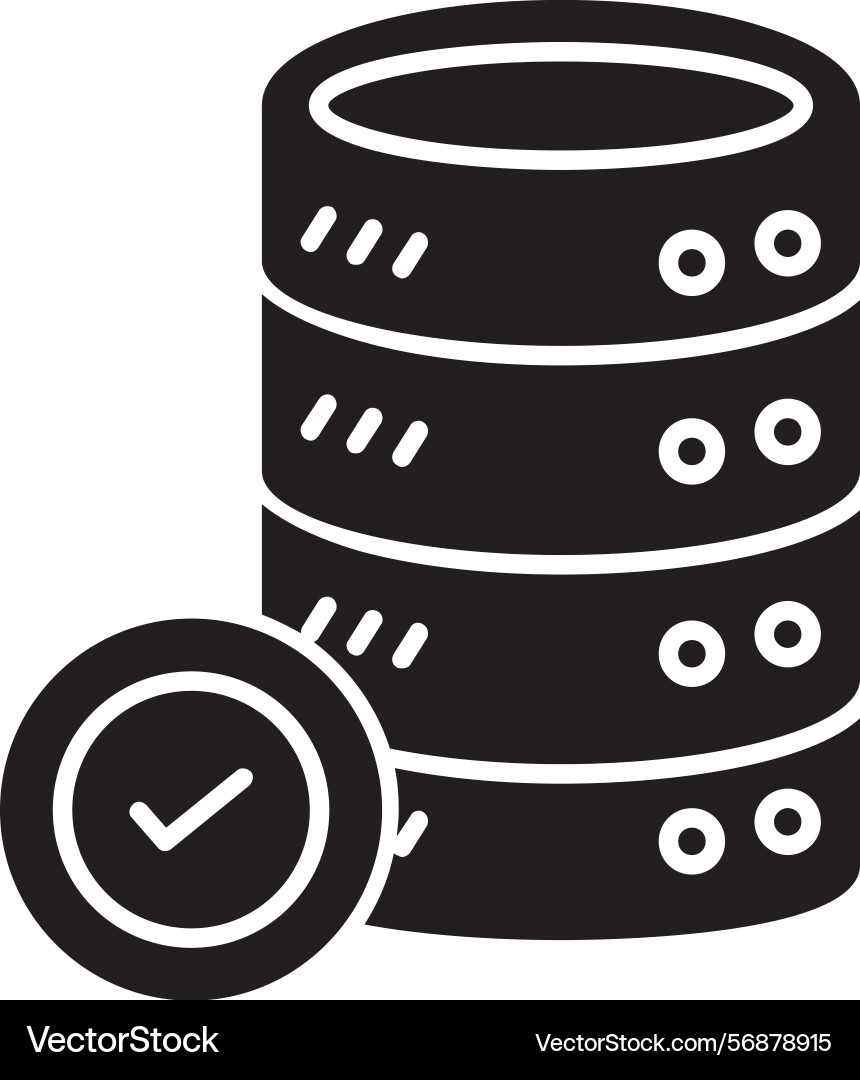 Database icon vector image