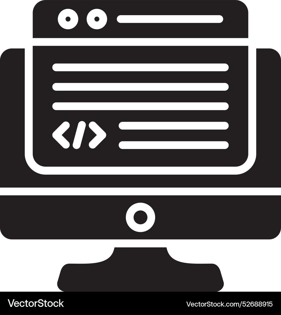 Programming icon vector image