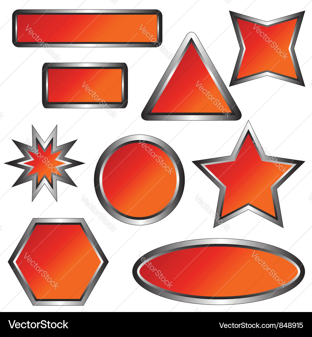 Web buttons Vector Image