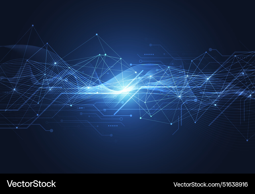 Abstract background with technology circuit board Vector Image
