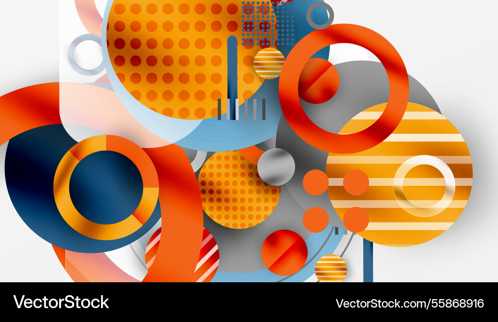 Abstract geometric background with overlapping vector image