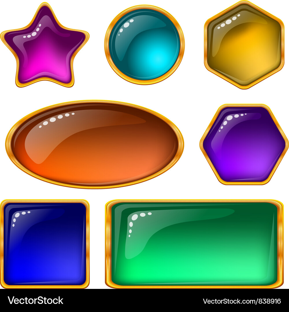 Buttons Vector Image
