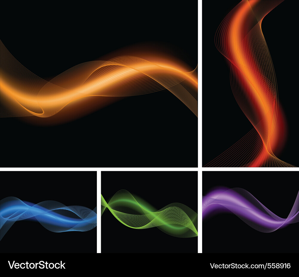 Fluid Swirls Abstract Background Vector Image