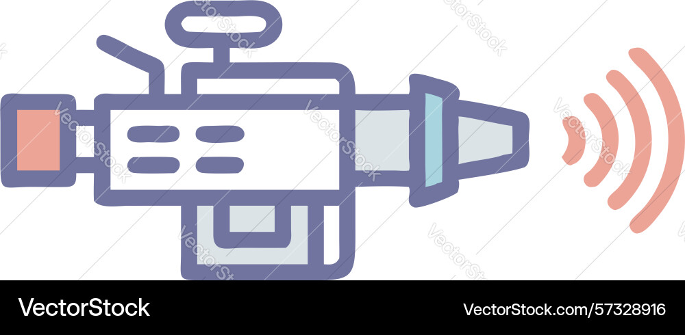 Signal emission device detection and transmission vector image